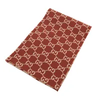 グッチ GG マフラー ウール ブラウン×ベージュ 863217