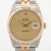 ロレックス デイトジャスト36 16233 SS×YG SS×YG AT シャンパン文字盤 あまりごま1