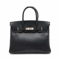 エルメス バーキン30 ルトゥルネ ヴォーエプソン ブラック シルバー金具 □L:2008年