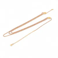 シャネル ココマーク 97P チェーンベルト GP×ラインストーン ゴールド×ピンク