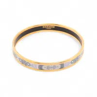 エルメス エマイユPM バングル GP ゴールド