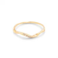 エテ ダイヤ リング K18(YG) 0.9g 0.01