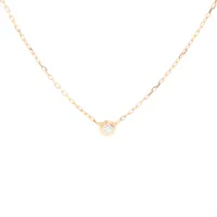 カルティエ ダムール SM ダイヤ ネックレス 750(PG) 2.7g
