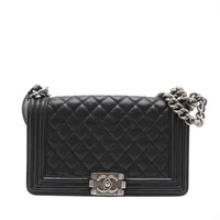 シャネル CHANEL ボーイシャネル28 A92193 19番台 ブラック シルバー金具 ラム レディース ショルダーバッグ シャネル ボーイシャネル28 ラージ ラムスキン チェーンショルダー