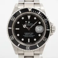 ロレックス サブマリーナーデイト 16610 SS SS AT ブラック文字盤