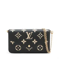 ヴィトン バイカラーモノグラムアンプラント ポシェットフェリシー M82479 ブラックxベージュ RFID反応あり