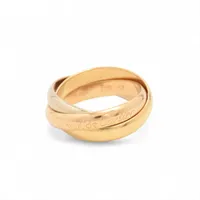 カルティエ トリニティ リング 750(YG×PG×WG) 7.8g 52