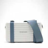 リモワ パーソナル アルミニウムxレザー ショルダーバッグ シルバーx