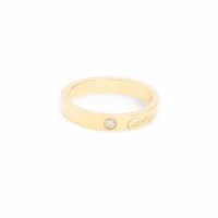 カルティエ ウェディング 1P ダイヤ リング 750(YG) 3.7g 50 B4243150