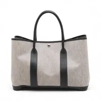 エルメス ガーデンパーティ36 PM トワルアッシュxブッフル ブラック シルバー金具 D:2019年