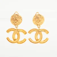 シャネル ココマーク ロゴ 95A イヤリング(両耳用) GP ゴールド