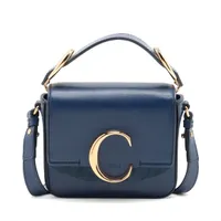 クロエ クロエC レザー 2WAYショルダーバッグ ブルー