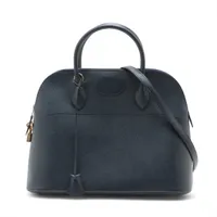 エルメス ボリード35 クシュベル ブルーインディゴ ゴールド金具 ○Z:1996年