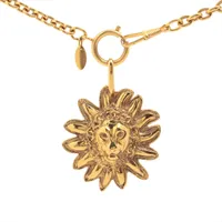 シャネル ココマーク ライオン ネックレス GP ゴールド