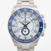 ロレックス ヨットマスターⅡ 116680 SS SS AT ホワイト文字盤 あまりごま1