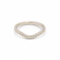 ティファニー カーブドバンド 9P ダイヤ リング Pt950 3.0g