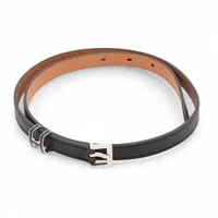 エルメス ポップH 15 B:2023年 ベルト 70 ヴォーエプソン ブラック×シルバー