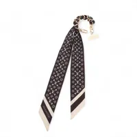 ヴィトン M03274 バッグチャーム＆フォンストラップ モノグラム シルエット By4265 チャーム GP×シルク ブラック×ゴールド