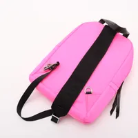 Prada Tessuto nylon x leather Sling backpack Pink 1BZ026 open