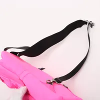 Prada Tessuto nylon x leather Sling backpack Pink 1BZ026 open