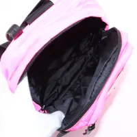 Prada Tessuto nylon x leather Sling backpack Pink 1BZ026 open