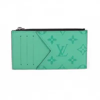 ヴィトン タイガラマ コインカードホルダー - グリーン フラグメントケース M27656 RFID反応あり