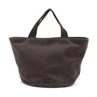 ザロウ サイザル キャンバス トートバッグ ブラウン