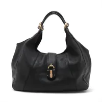 ロエベ カリエ レザー トートバッグ ブラック