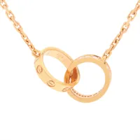 カルティエ ベビーラブ ダイヤ ネックレス 750(PG) 6.5g