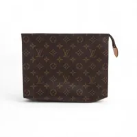 ヴィトン モノグラム ポシェットトワレット26 M47542 ブラウン ポーチ