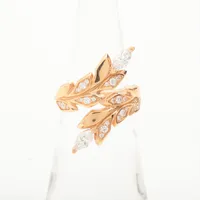 ティファニー ビクトリア ヴァイン バイパス ダイヤ リング 750(PG) 4.7g d0.41 ス穴