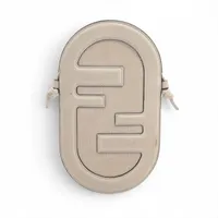 フェンディ オーロック 7AS055 レザー×キャンバス フォンホルダー アイボリー