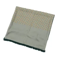 エルメス ストール シルク グリーン 内側：アンゴラ