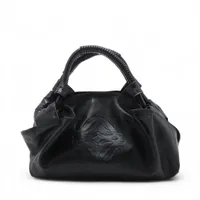 ロエベ ナッパアイレ レザー ハンドバッグ ブラック