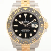ロレックス GMTマスターⅡ 126713GRNR SS×YG SS×YG AT ブラック文字盤