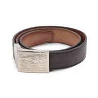 ベルルッティ カリグラフィ ベルト 85 レザー ブラック