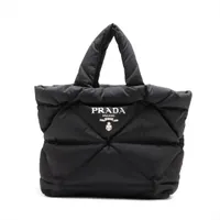 プラダ テスートインプントゥ ナイロン トートバッグ ブラック 2VG082