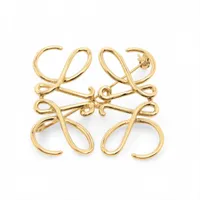 ロエベ アナグラム ブローチ GP ゴールド