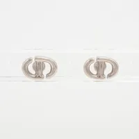 クリスチャンディオール CD Navy CDネイビー ピアス(両耳用) GP シルバー