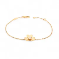 ヴァンクリーフ&アーペル フリヴォル ミニ ダイヤ ブレスレット 750(YG) 2.1g