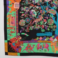 エルメス カレ140 Fantaisies indiennes 眩惑のインド スカーフ シルク