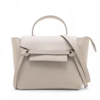 セリーヌ ベルトバッグマイクロ レザー 2WAYハンドバッグ ベージュ