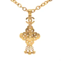 正規品 2021年製 CHANEL シャネル ココマーク ゴールド 箱付属 シャネル ココマーク 29 ネックレス GP ゴールド メッシュ YF032092