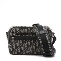 ディオール オブリーク サファリ キャンバス ショルダーバッグ ネイビー