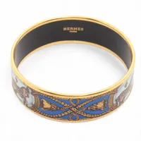 エルメス エマイユGM バングル GP ゴールド