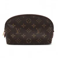 ヴィトン モノグラム ポシェットコスメティック M47515 ブラウン×ベージュ ポーチ