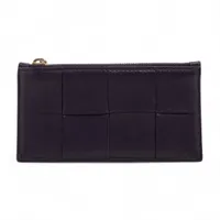 ボッテガヴェネタ マキシイントレチャート カセット レザー フラグメントケース パープル