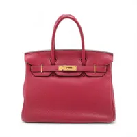 エルメス バーキン30 ルトゥルネ トゴ ルビー ゴールド金具 □N:2010年