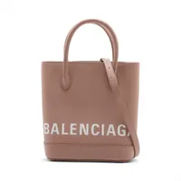 【ダルさん　値段交渉可能！ 】BALENCIAGA 45 Balenciaga Ville XXS Leather 2 Way Handbag Pink 569856 A4372335