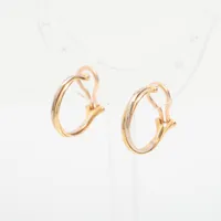 カルティエ トリニティ イヤリング 750(YG×PG×WG) 3.6g